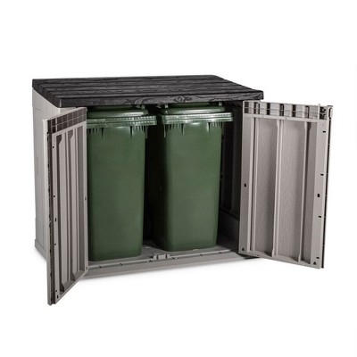 Gray All Weather Outdoor Storage Shed Cabinet
