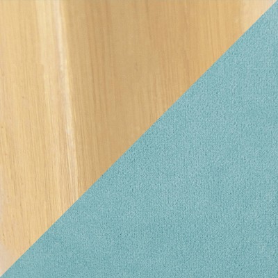 Claire Light Blue Velvet and Gold Metal Swivel Bar Stool