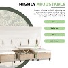 4-Piece UV-Resistant Resin Wicker Patio Set with Canopy, Cushions & Table – Compact for Small Spaces - Beige - 4 of 4