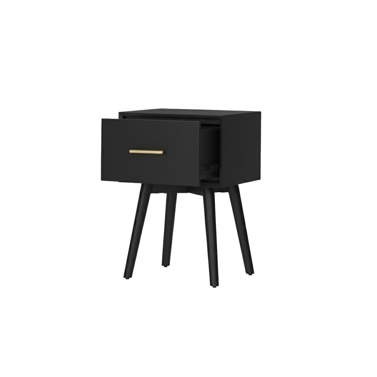 Flynn Mid-Century End Table in Black | Alpine Furniture - thumbnail 4
