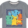 Boys' - Pokémon - Pikachu Charmander Squirtlew Bulbasaur Retro Checker Short Sleeve Graphic T-Shirt - image 2 of 4