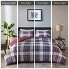 Sapphtopaz Bedding Comforter Set Quilt Set Scotchgard Down Alternative with Plaid Pattern - 4 of 4