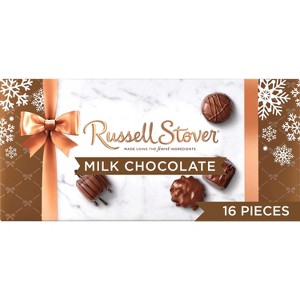 Russell Stover Christmas Milk & Dark Assorted Chocolate Candy Gift Box - 9.4oz - 1 of 4