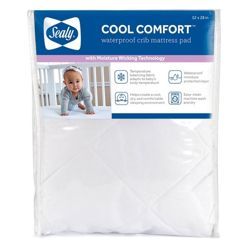 Sealy Secure Protect Waterproof Crib & Toddler Mattress Pads - 2pk