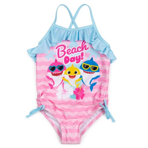 Disney Frozen Elsa Toddler Girls One Piece Bathing Suit Blue 4t : Target