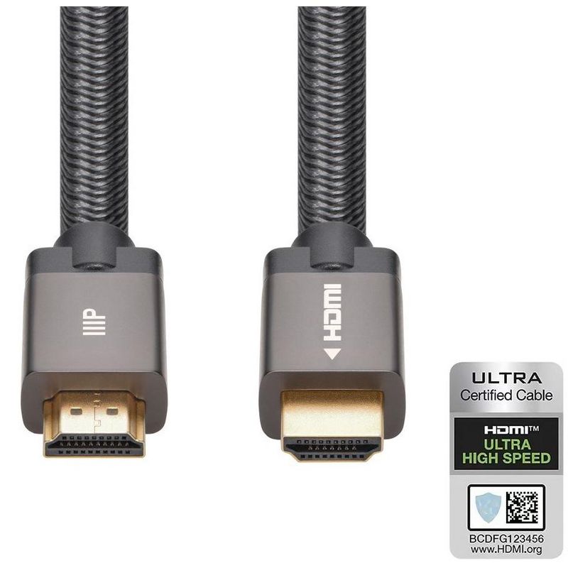 Monoprice 8K Braided HDMI 2.1 Cable - 15 Feet - Black | Certified Ultra High Speed, 8k@60Hz, 48Gbps, Compatible With Sony PS5 / PS5 Digital Edition /, 3 of 8