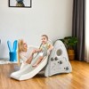 Safstar Freestanding Baby Slide Indoor First Play Climber Slide Set for Boys Girls Gray - 3 of 4