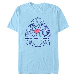 Mens Lilo & Stitch Nope Not Today Angry Stitch T Shirt - 1 of 4