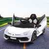Ride on Car for Kids 12V Licensed Lamborghini Electric Vehicles Battery Powered Sports Car with Control - 2 of 4