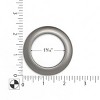 Dritz Set of 16 1-9/16" Curtain Grommets Pewter: Plastic Sewing Fasteners, Silver, Eyelets & Grommets, 1.56" Diameter - 2 of 4