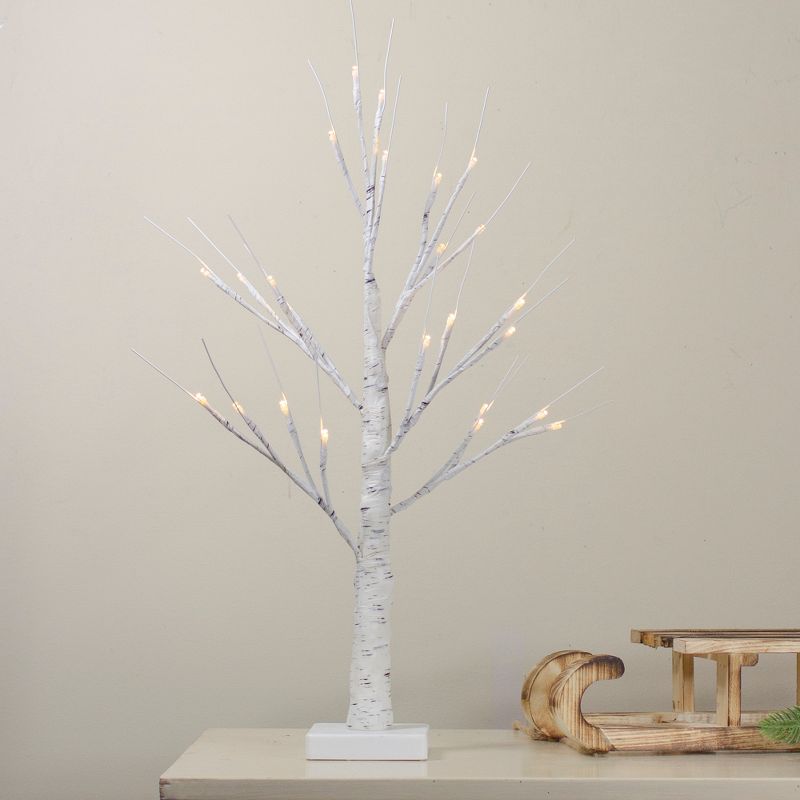 Northlight 24" Lighted Christmas Twig Tree Outdoor Decoration - Warm White LED Lights, 2 of 6