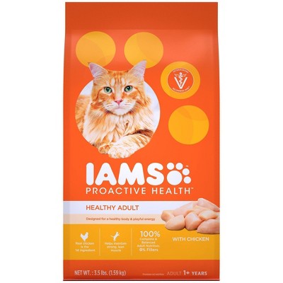 Iams Proactive Health With Chicken Adult Premium Dry Cat Food - 3.5lbs ...