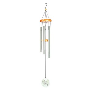 Dicksons Angels Wings Faithful One Cream 35 inch Aluminum Wind Chime Noisemaker - 1 of 1