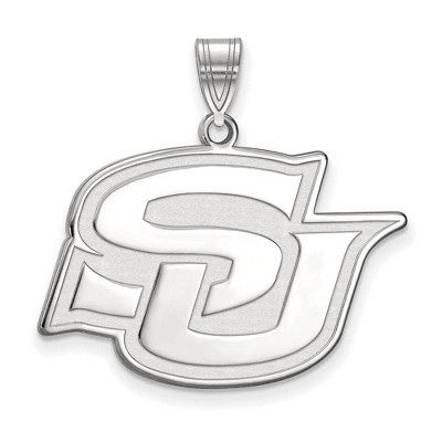 Black Bow Jewelry 10k White Gold Southern Jaguars NCAA Large Pendant