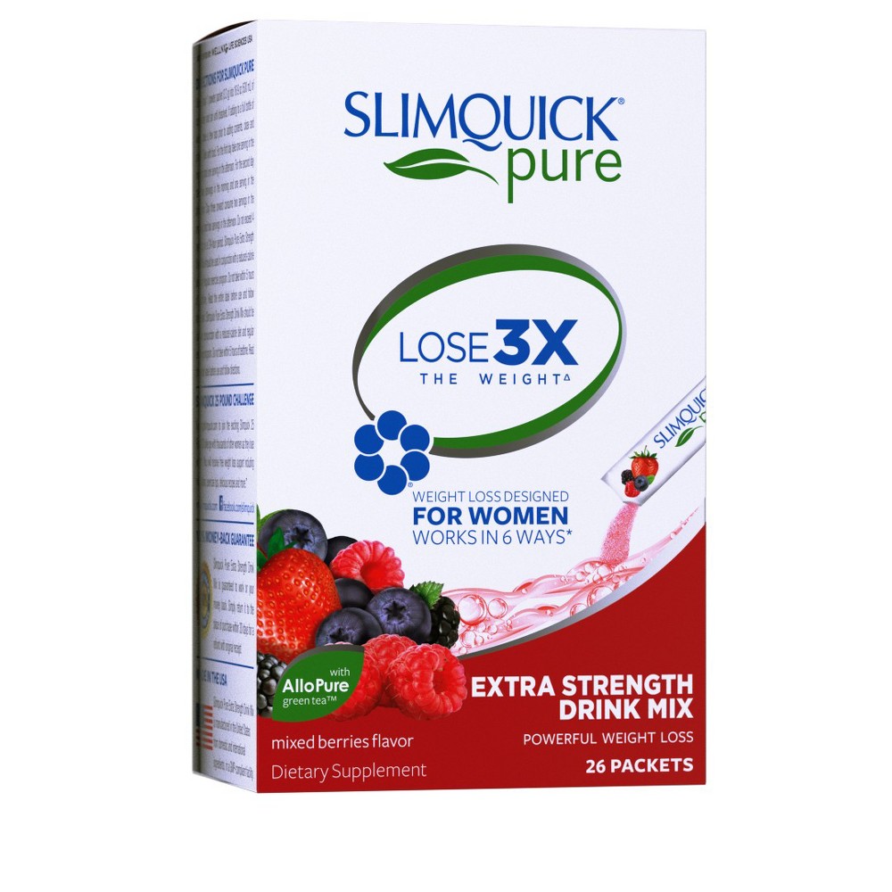 UPC 811568003439 product image for SlimQuick Pure Berry Drink Mix - 26 Count | upcitemdb.com