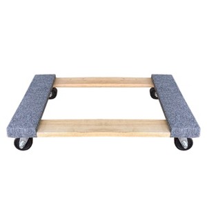 UBMOVE 4 Wheel Dolly 18" x 30" Economy with 3" Black Wheel - 1 of 4