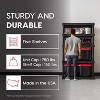 IRIS USA 5-Shelf Heavy Duty Plastic Storage Shelves, 750lb Capacity, Large Modular Shelving Unit Storage Organizer, Black - 4 of 4