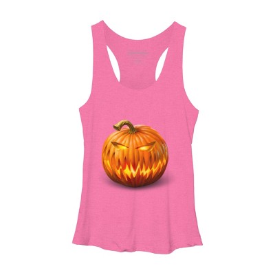 Women's Design By Humans Jack O'Lantern By Ldarro Racerback Tank Top