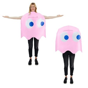 Toynk PAC-MAN Ghost PINKY Adult Costume | One Size Fits Most - 1 of 4