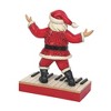 Jim Shore 7.25 In Tapping Out A Christmas Jingle Fao Schwarz Santa Figurines - 2 of 3