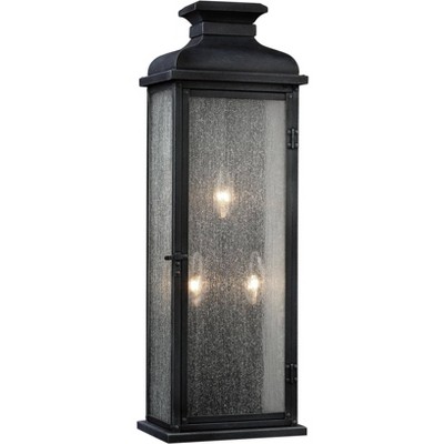 Generation Lighting Pediment 24" High Zinc 3-Light Outdoor Wall Light