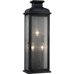 Generation Lighting Pediment 24" High Zinc 3-Light Outdoor Wall Light - 1 of 4