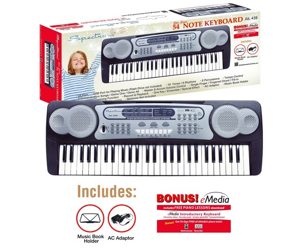 Spectrum Music 54 Note Keyboard - Black