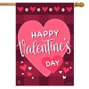 Happy Valentine's Day Double Sided House Flag 40" x 28" Briarwood Lane - 2 of 4