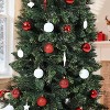 Coucheta 72Pcs Christmas Balls Ornaments,Xmas Hanging Balls Christmas Tree Decorations for Party Home Holiday Decoration, Multi-Styles & Size - 4 of 4