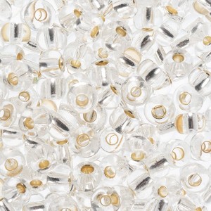 John Bead 22g 2/0 Silver Lined Crystal Czech Glass Seed Beads for Jewelry Bracelet Necklace Making - 1 of 4