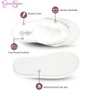 Jessica Simpson Women's Plush Faux Fur Fuzzy Slide On Open Toe Thong Slipper with Memory Foam - 2 of 4