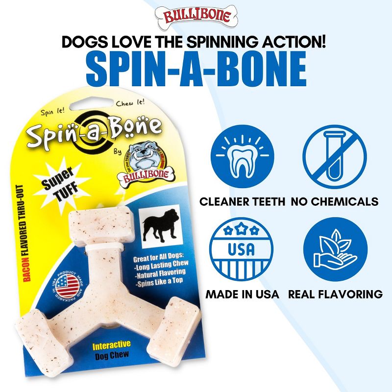 Bullibone Spinabone Dog Chew Toy, 4 of 8