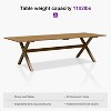 PURPLE LEAF Patio Dining Set All-Weather Wicker Aluminium Outdoor Table and Chairs Set for Backyard Decor Kitchen Modern Furniture Set - 4 of 4