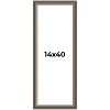 PosterPalooza | Panoramic Weathered Black Picture Frame - UV Acrylic, Foam Board Backing, Hanging Hardware - 2 of 4