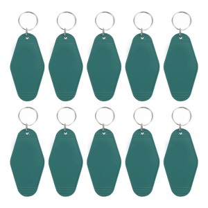 Unique Bargains Blank Vintage Motel Keychain for DIY Ornament Luggage Labels - 1 of 4