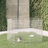 vidaXL Free Range Animal Enclosure 8-Panel 21.3 In.x31.5 In. Galvanized Iron - 2 of 4