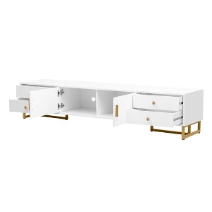 NicBex TV Stand for TVs up to 75 Inches,Entertainment Center with 4 Drawers and 1 Cabinet for Living Room,Bedroom - 1 of 4