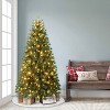 Puleo 6.5' Pre-Lit Artificial Vermont Pine Christmas Tree with 300 Dual Function LED Lights - 3 of 4