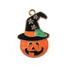 John Bead Sweet & Petite Halloween Small Simple Cute Charms 30x25.5mm Pumpkin Witch 4 Pieces - 2 of 4