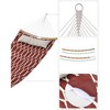 SONGMICS Hammock, Quilted Hammock with Curved Bamboo Spreaders, Pillow, 78.7 x 55.1 Inches - 4 of 4