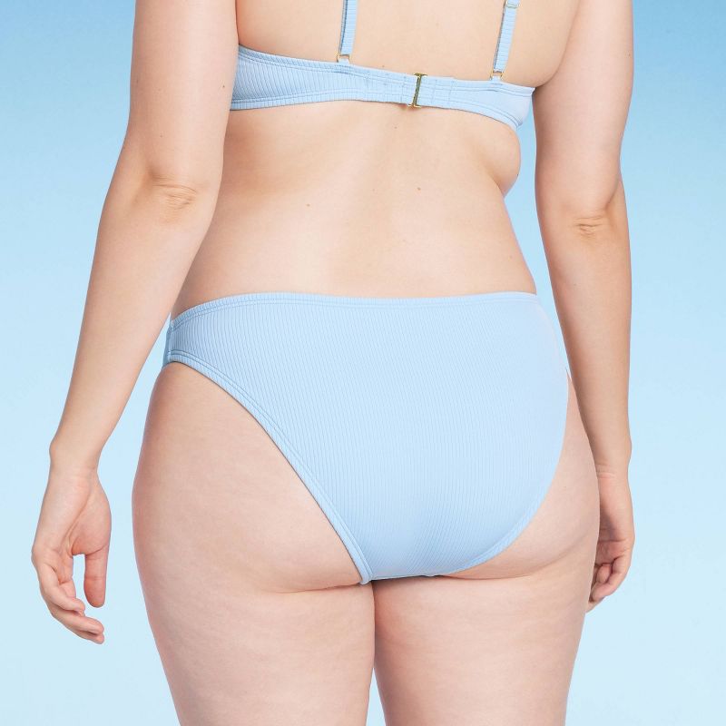 Women's Ribbed Bikini Bottom - Shade & Shore™, 6 of 7