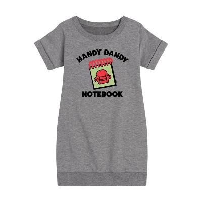 - Blue's Clues & You! - Handy Dandy Notebook Graphic Short Sleeve Fleece Dress