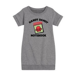 - Blue's Clues & You! - Handy Dandy Notebook Graphic Short Sleeve Fleece Dress - 1 of 4