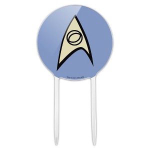 Star Trek Science Shield Acrylic Cake Topper - 1 of 4