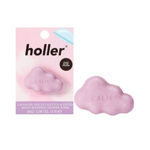 Holler and Glow Cloud Nine Lavender And Eucalyptus Scented Mood Boosting Shower Bomb - 1.41oz - 1 of 4