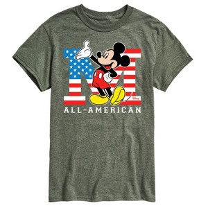 Men's - Disney - Mickey Mouse All-American Flag Short Sleeve Graphic T-Shirt - 1 of 4