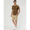 Lars Amadeus Men's Round Neck Animal Pattern Short Sleeves T Shirt - 2 of 4