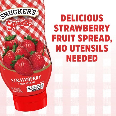 Smucker's Squeeze Strawberry Fruit Spread - 20oz : Target