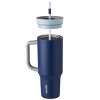 New Owala 40 OZ Big Handle Tumbler with Straw & 2-in-1 Lid - Marine Blue