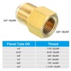 Unique Bargains Fit Air Gas Line Refrigeration Brass SAE 45 Degree Flare Plumbing Connectors - 4 of 4